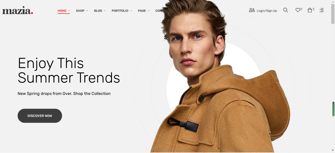 服装销售电子商务HTML5模板